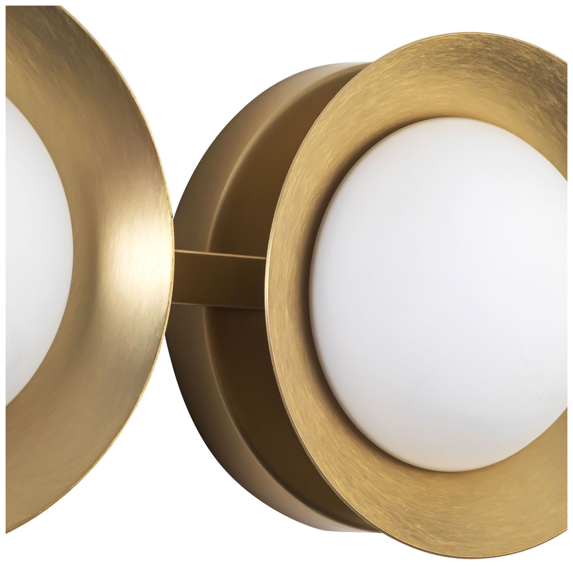 Image 5 Cleo 36-in Brushed Gold dimmable LED Bathroom Vanity Light with Opal Glass more views