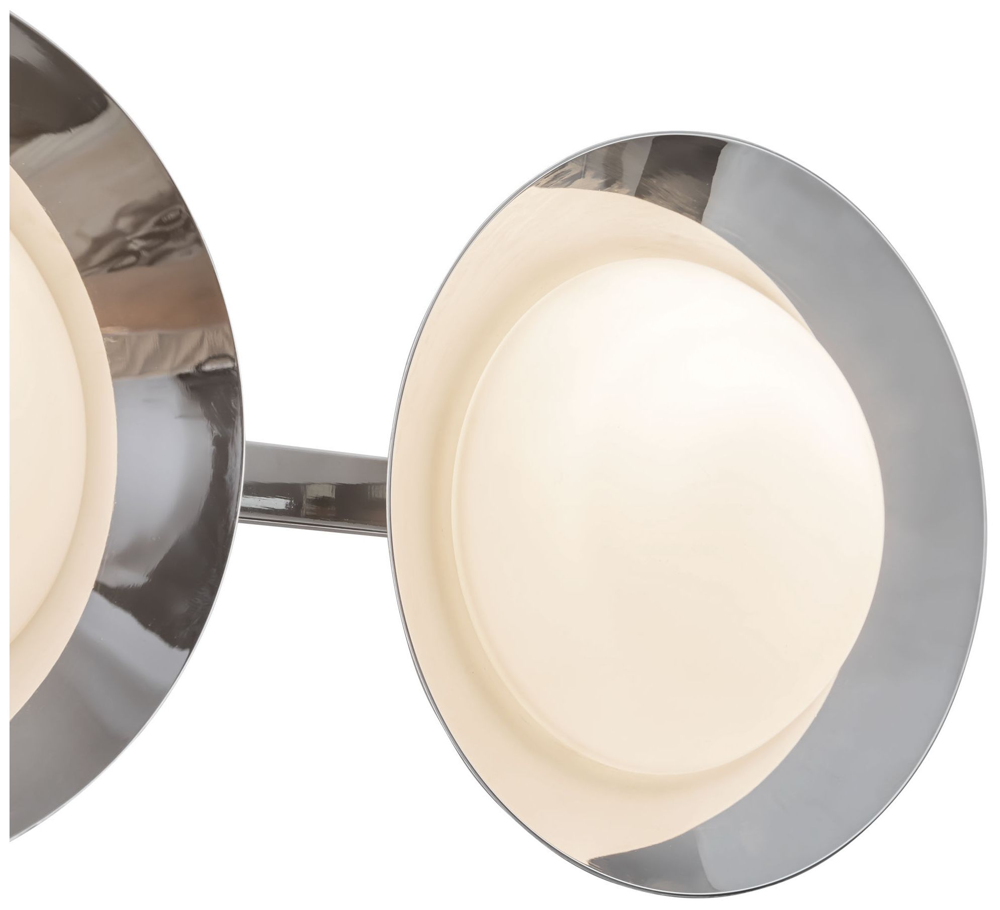 Image 4 Cleo 36-in Chrome dimmable LED Bathroom Vanity Light with Opal Glass more views