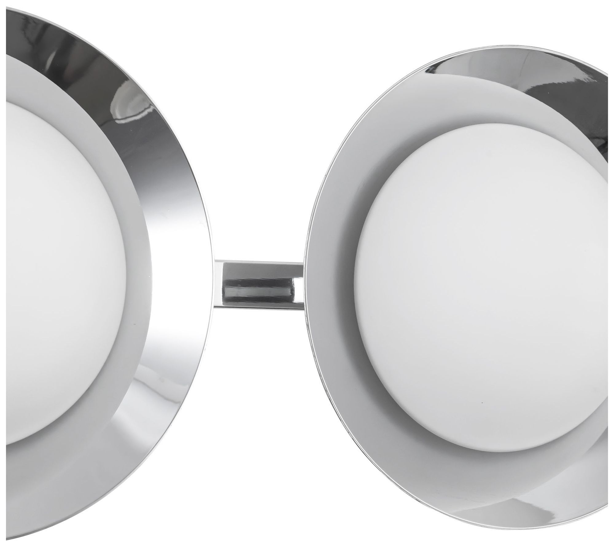Image 5 Cleo 36-in Chrome dimmable LED Bathroom Vanity Light with Opal Glass more views