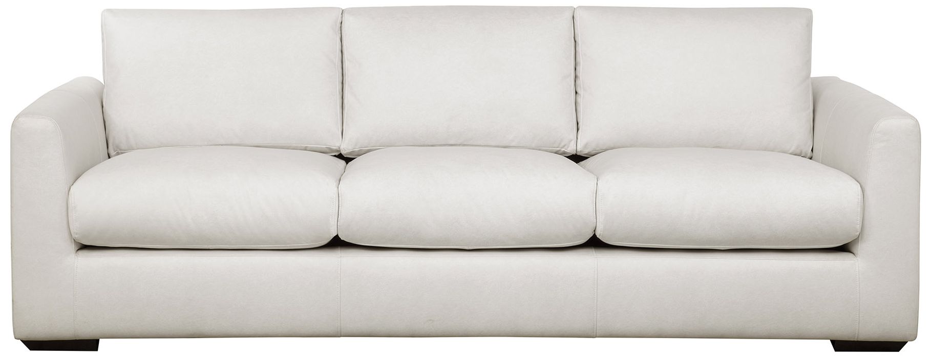 Image 6 Cleo Contemporary 96" Upholstered Sofa in Cream more views