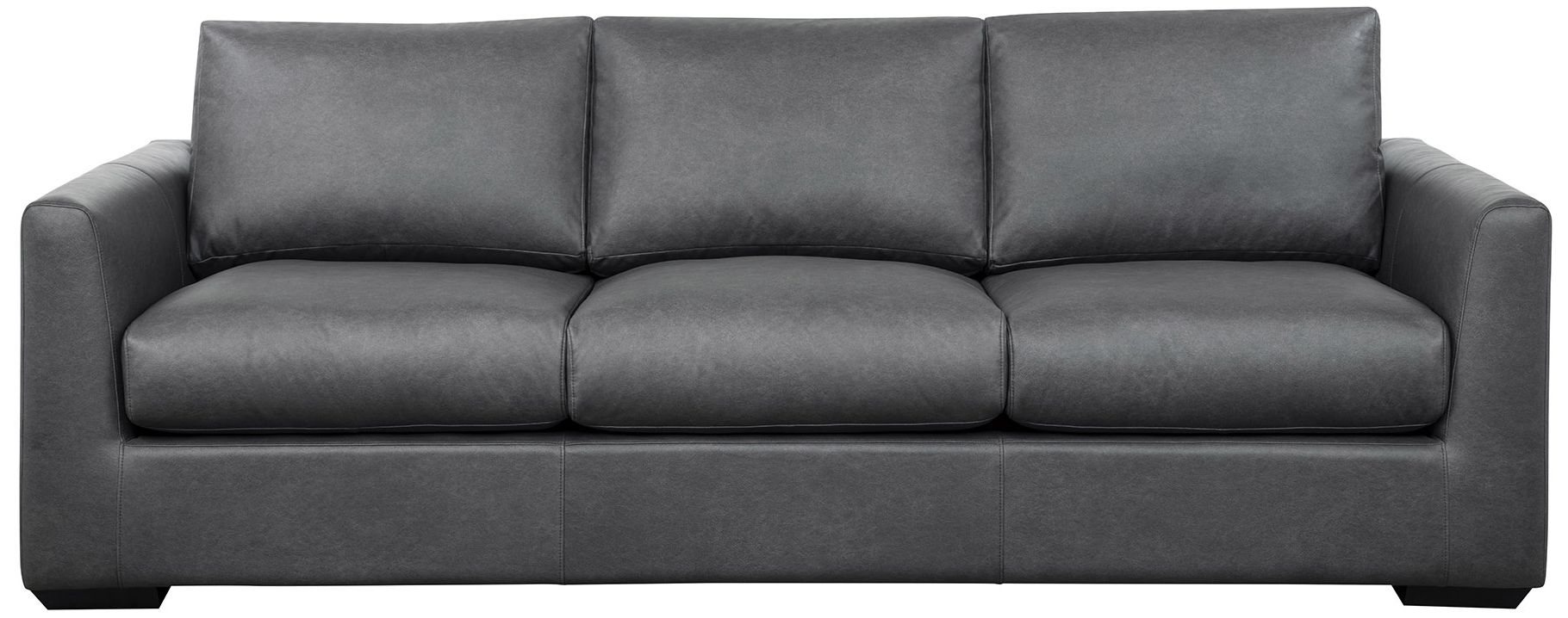 Image 6 Cleo Contemporary 96" Upholstered Sofa in Pewter more views