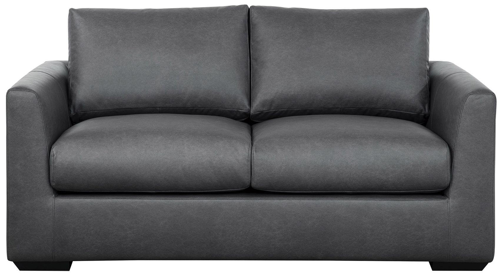 Image 6 Cleo Contemporary Upholstered Loveseat in Pewter more views