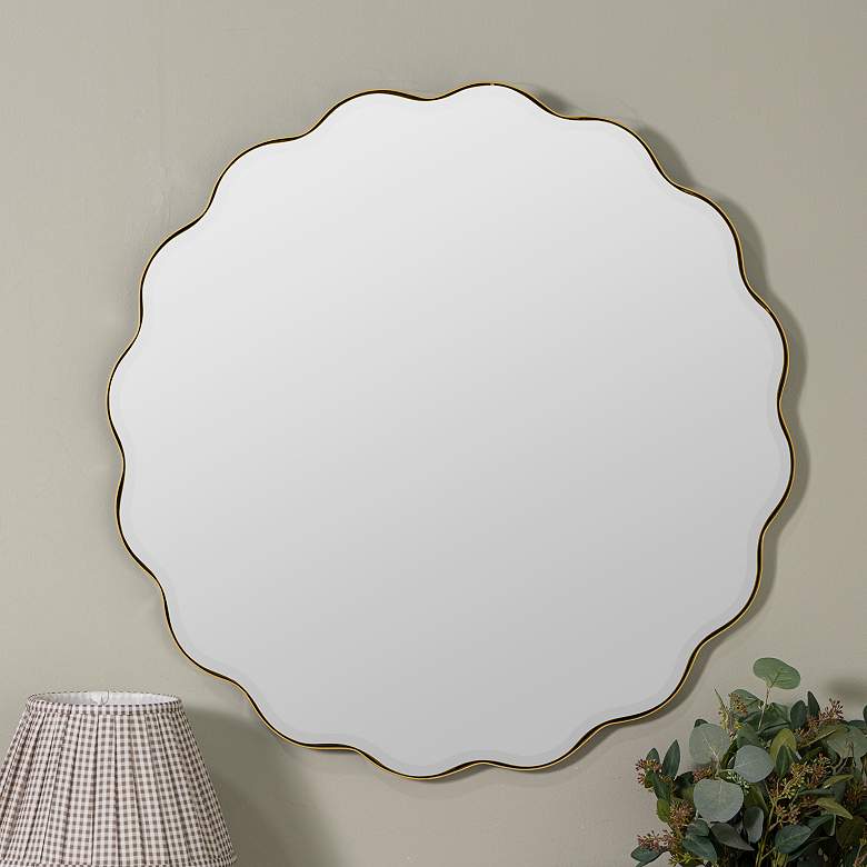 Image 1 Cleo Gold Wall Mirror