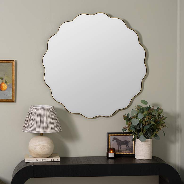 Image 4 Cleo Gold Wall Mirror more views