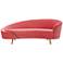 Cleopatra 90" Wide Hot Pink Velvet Sofa