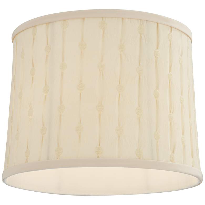 Image 3 Clermont Beige Softback Drum Lamp Shade 12x13x10 (Washer) more views