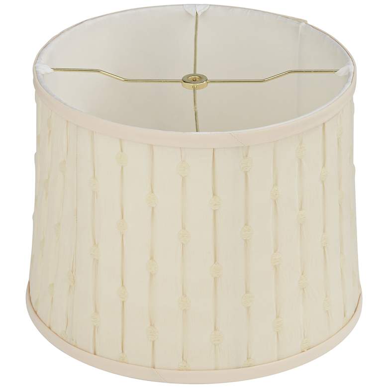Image 4 Clermont Beige Softback Drum Lamp Shade 12x13x10 (Washer) more views