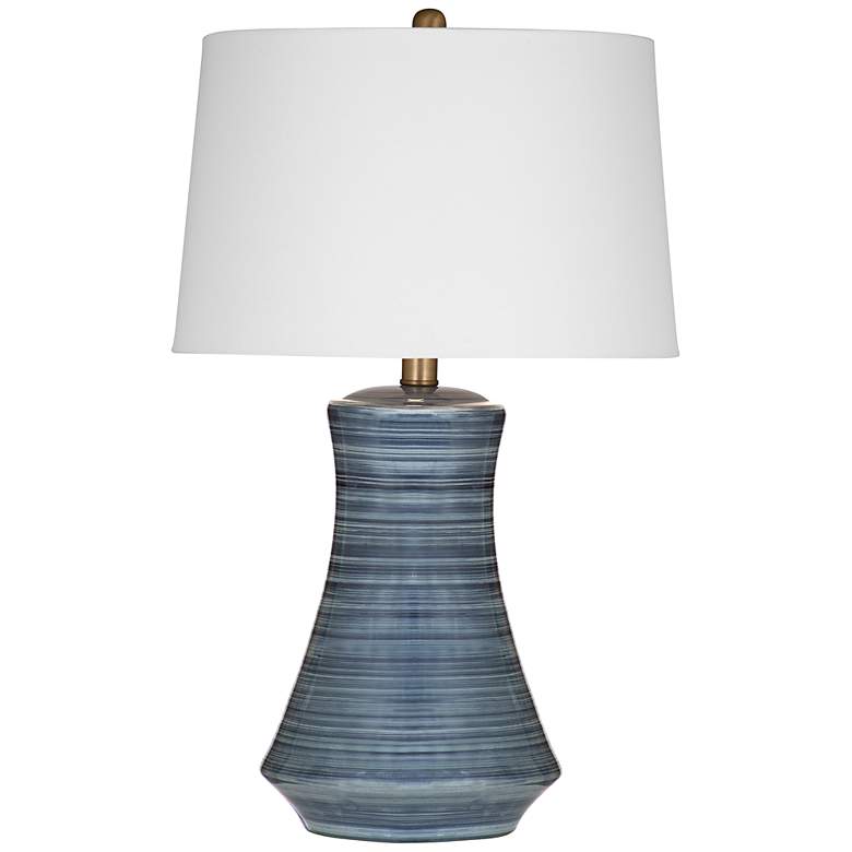 Image 1 Clermont Blue Gray Ceramic Table Lamp