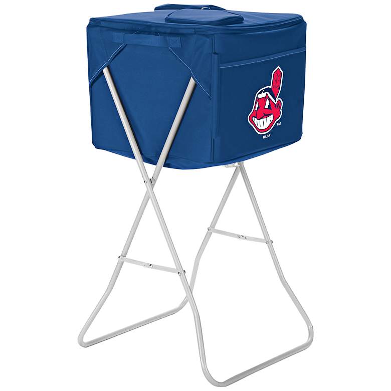 Image 1 Cleveland Indians Navy Party Cube Portable Cooler