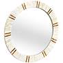 6_Clever Natural Cream 30" Round Wall Mirror more views