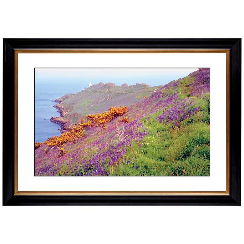 Image 1 Cliff Flowers Giclee 41 3/8 inch Wide Wall Art
