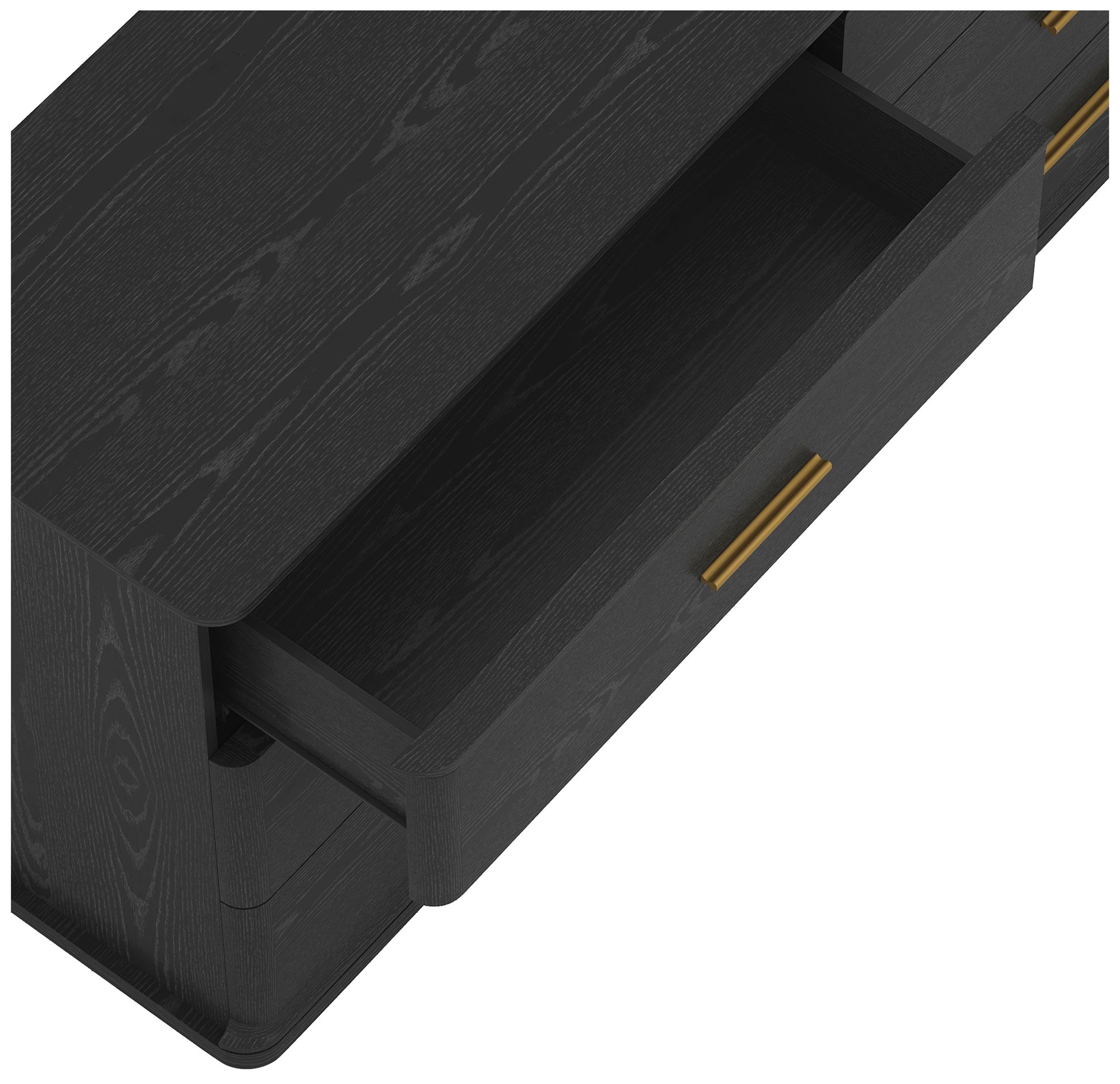 Image 6 Clifford Traditional Dresser in Black (6-Drawer) more views