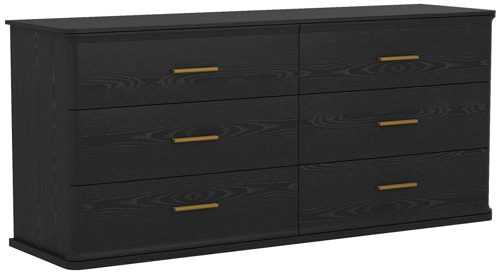 Image 7 Clifford Traditional Dresser in Black (6-Drawer) more views