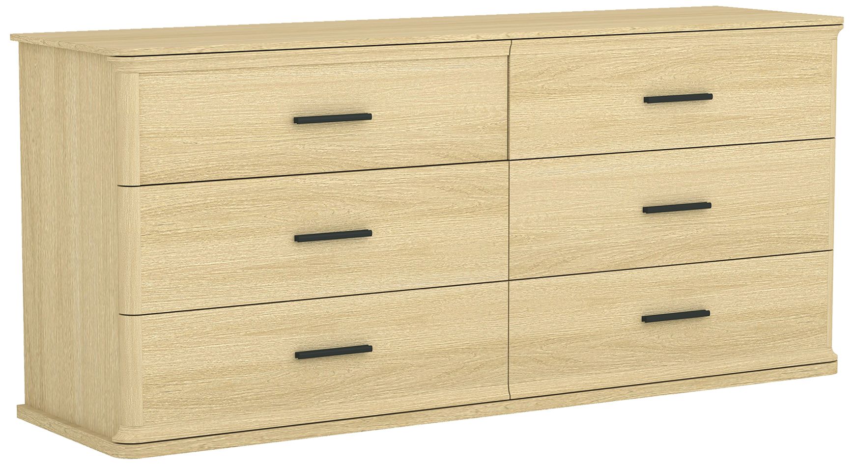 Image 7 Clifford Traditional Dresser in Natural Oak (6-Drawer) more views