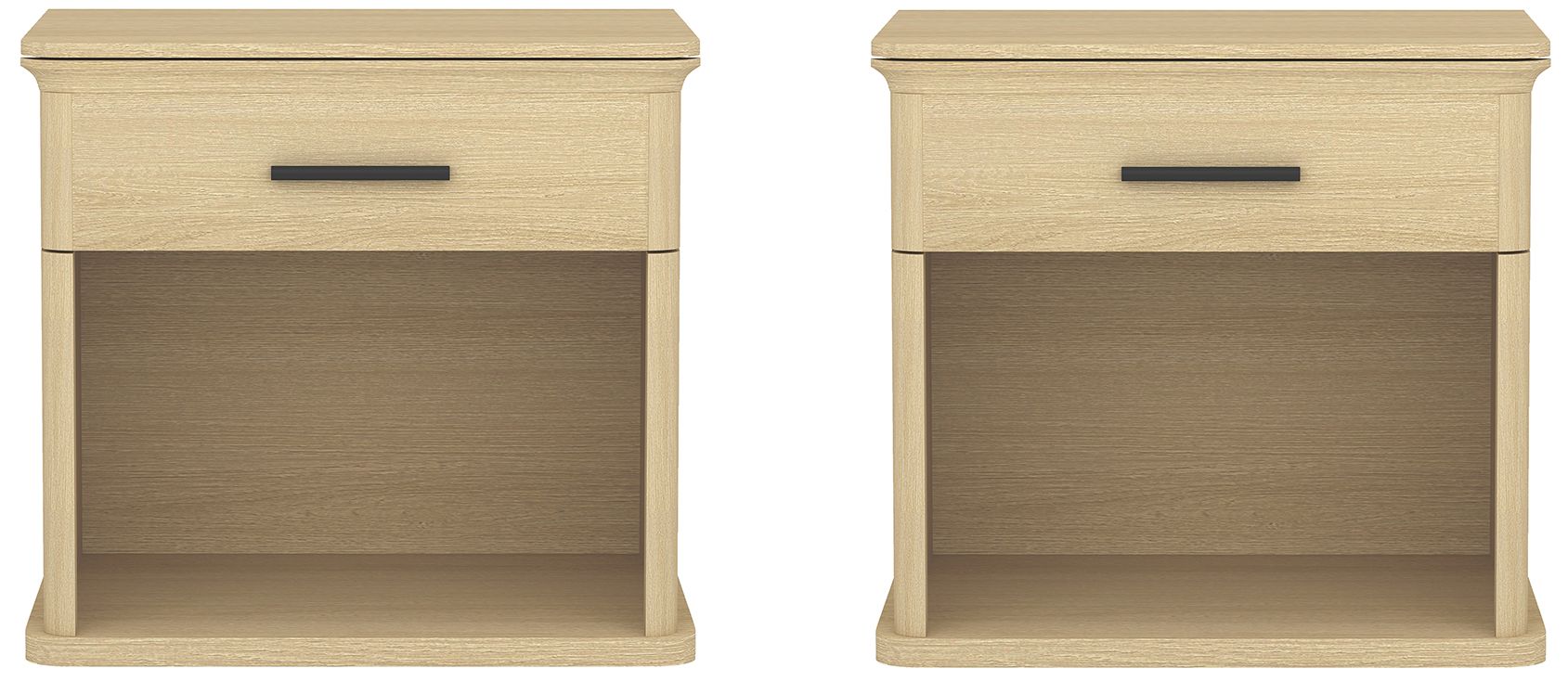 Clifford Traditional Nightstand in Natural Oak (1-Drawer)