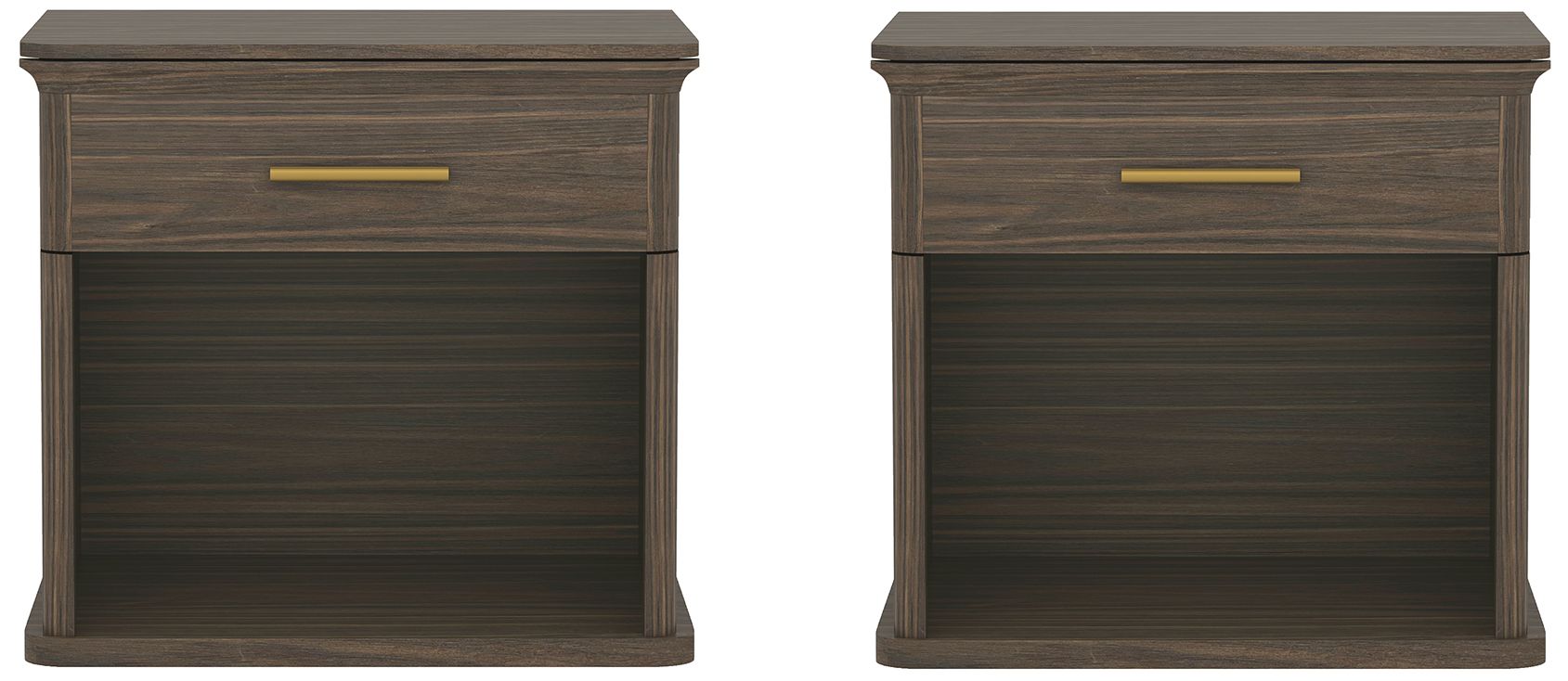Clifford Traditional Nightstand in Walnut (1-Drawer)