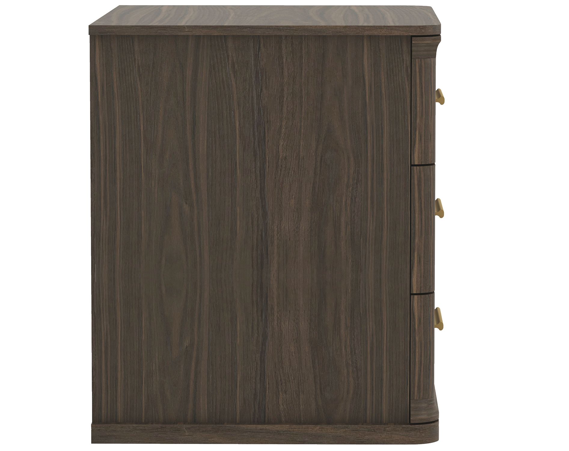 Clifford Traditional Nightstand in Walnut (3-Drawer)