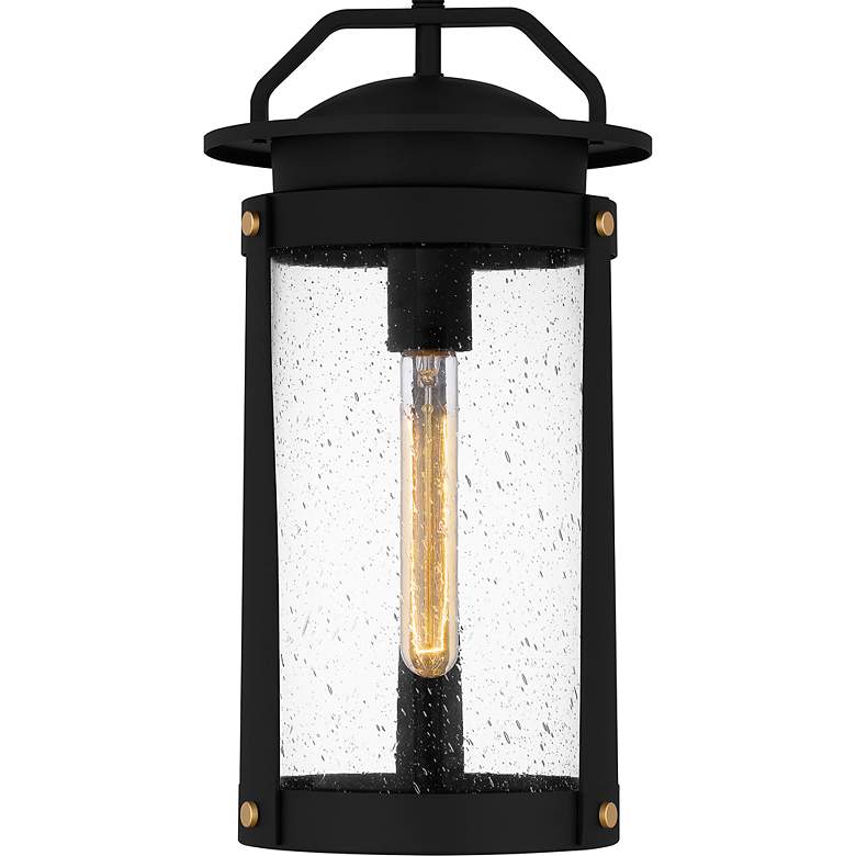 Image 4 Clifton 1-Light Earth Black Outdoor Hanging Lantern more views