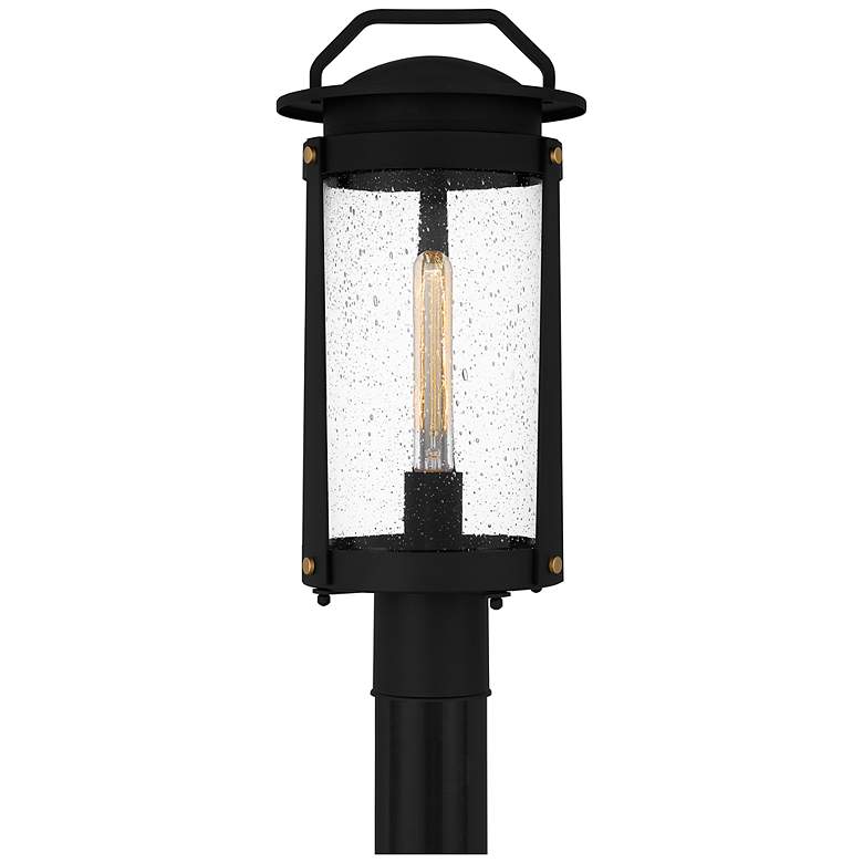 Image 2 Clifton 1-Light Earth Black Outdoor Post Lantern
