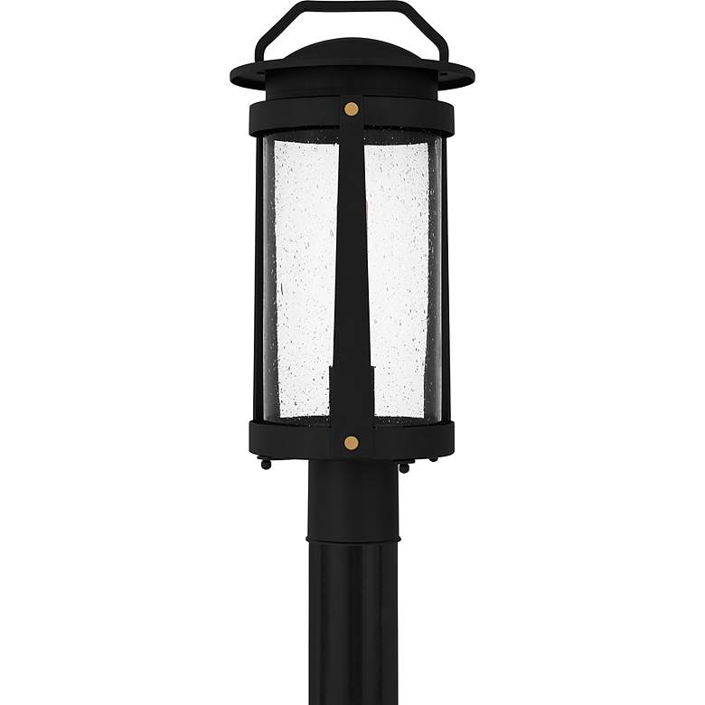 Image 3 Clifton 1-Light Earth Black Outdoor Post Lantern more views