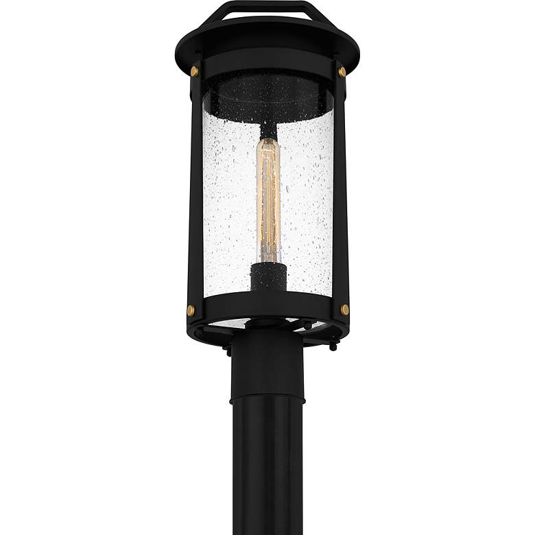 Image 4 Clifton 1-Light Earth Black Outdoor Post Lantern more views
