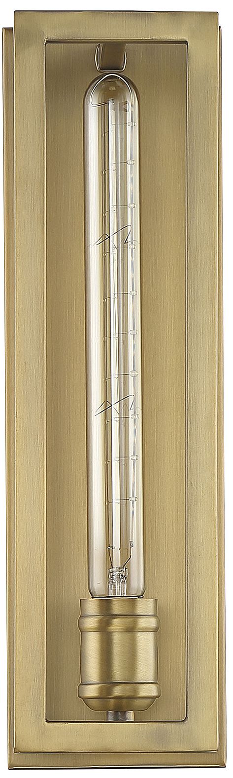 Image 4 Clifton 1-Light Wall Sconce in Warm Brass more views