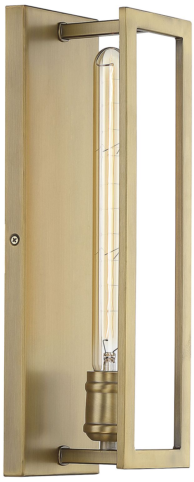 Image 6 Clifton 1-Light Wall Sconce in Warm Brass more views