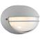 Clifton 5 1/4" High Satin Oval LED Outdoor Wall Light