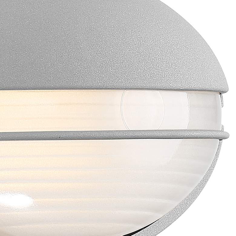 Image 3 Clifton 5 1/4" High Satin Oval LED Outdoor Wall Light more views