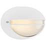 Clifton 5 1/4" High White Oval LED Outdoor Wall Light