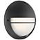 Clifton 9 3/4" High Black Round LED Outdoor Wall Light