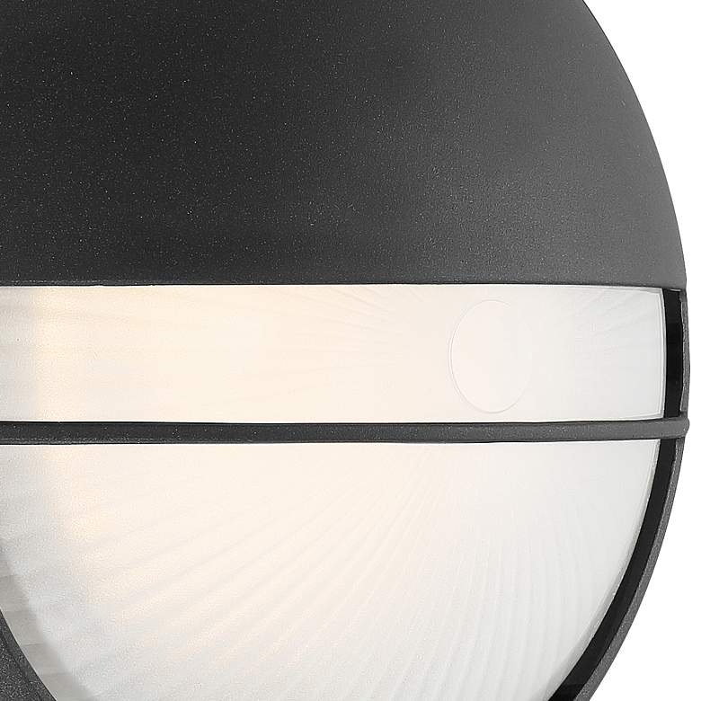 Image 3 Clifton 9 3/4" High Black Round LED Outdoor Wall Light more views