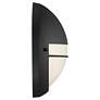4_Clifton 9 3/4" High Black Round LED Outdoor Wall Light more views