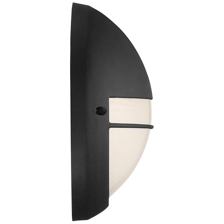 Image 5 Clifton 9 3/4" High Black Round LED Outdoor Wall Light more views