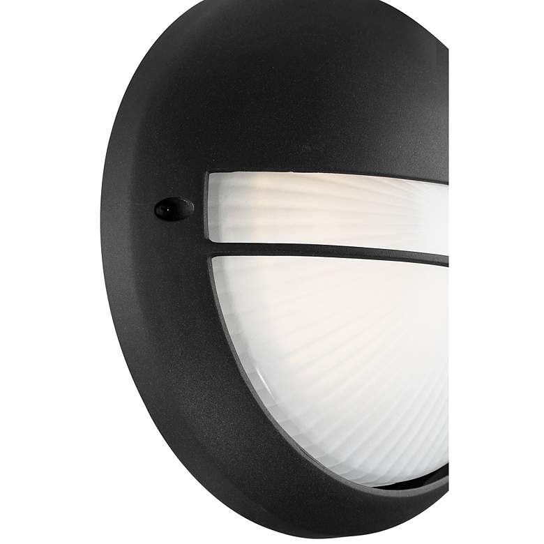 Image 6 Clifton 9 3/4" High Black Round LED Outdoor Wall Light more views