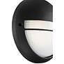 6_Clifton 9 3/4" High Black Round LED Outdoor Wall Light more views