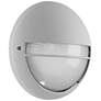 Clifton 9 3/4" High Satin Round LED Outdoor Wall Light