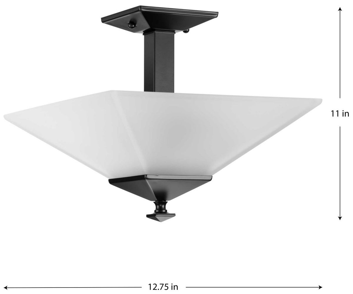 Image 4 Clifton Heights Collection 12-3/4" Two-Light Semi-Flush more views