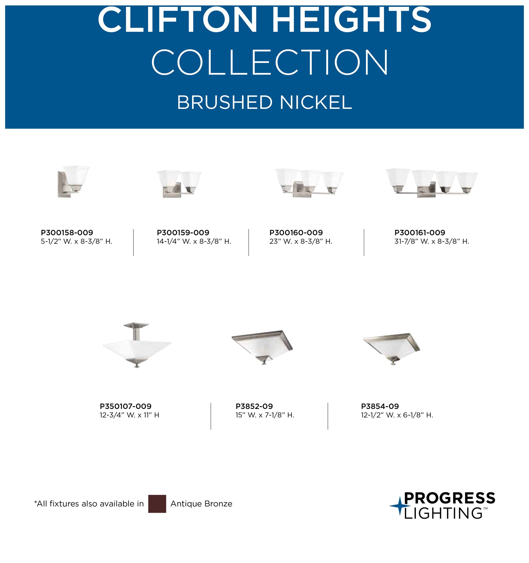 Image 7 Clifton Heights Collection Two-Light 15" Flush Mount more views
