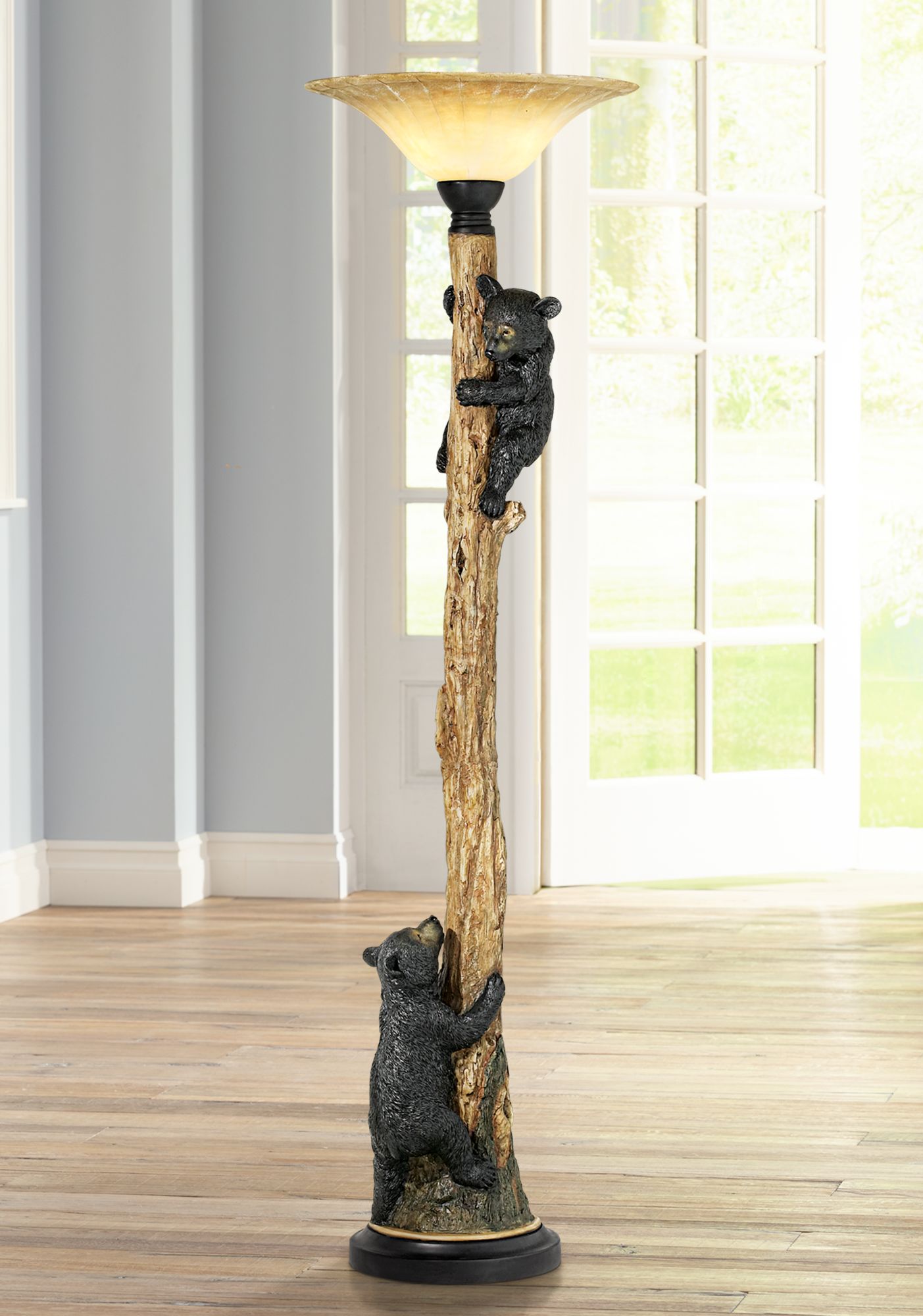 black bear floor lamp