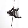 Thumbnail1 of Climbing Man 42" High Bronze Metal Wall Sculpture