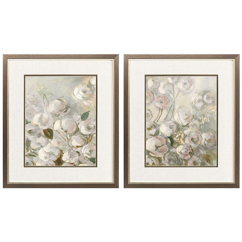 Image 1 Climbing Roses 17"W x 20"H Framed Wall Art Set of 2