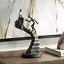 Thumbnail1 of Climbing Stairs 13 3/4" High Bronze Sculpture
