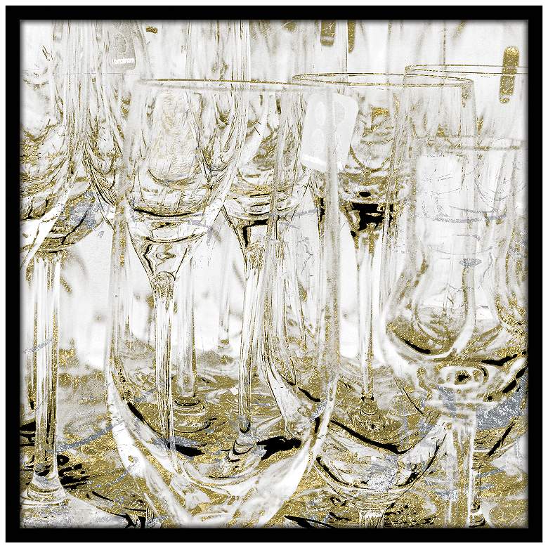 Image 1 Clink and Bling Gold 36 In. by 36 In. Framed Art