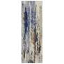 Clio Abstract Indoor Blue Area Rug 39K1F 2'-9" x 7'-10" RUNNER