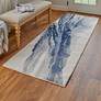 1_Clio Abstract Indoor Blue Area Rug 39K2F 2'-9" x 7'-10" RUNNER