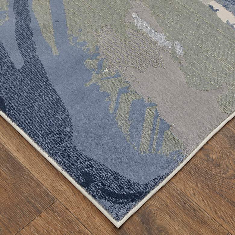 Image 4 Clio Abstract Indoor Blue Area Rug 39K2F 2'-9" x 7'-10" RUNNER more views