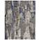 Clio Abstract Indoor Blue Area Rug 39K6F 5' x 7'-6"