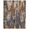 Clio Abstract Indoor Brown Area Rug 39K6F 5' x 7'-6"