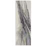 Clio Abstract Indoor Green Area Rug 39K2F 2'-9" x 7'-10" RUNNER